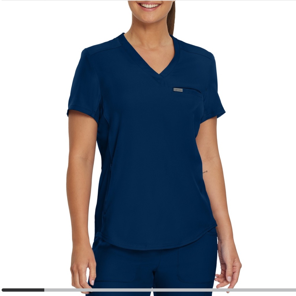 Navy Scrub Top